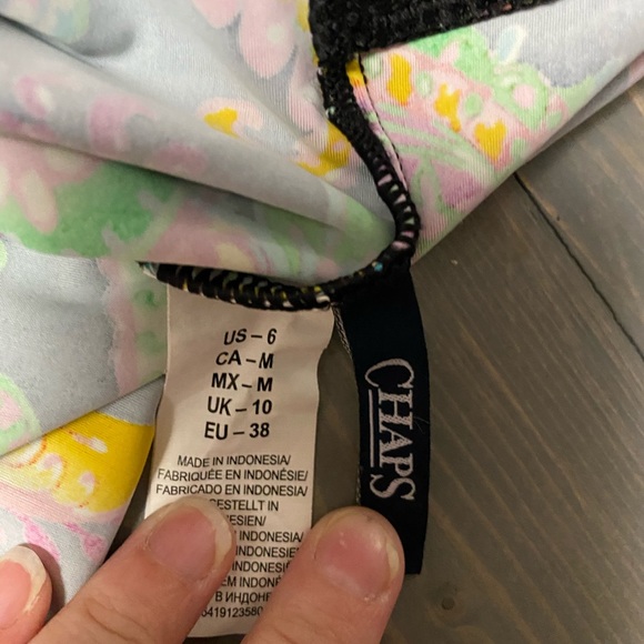 Chaps Paisley Tankini - Picture 5 of 5